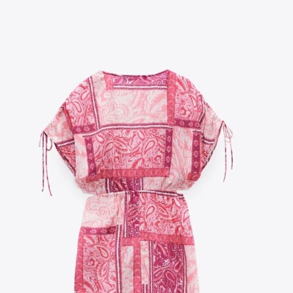 Zara Patchwork Print Dress New - Picture 7 of 11